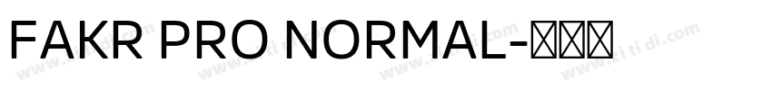 FAKR PRO NORMAL字体转换